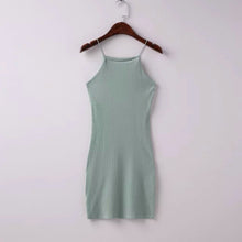 Style Women Bodycon American App Slim Sleeveless Casual Straps Dresses 5 Color