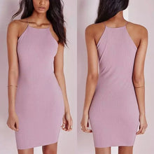 Style Women Bodycon American App Slim Sleeveless Casual Straps Dresses 5 Color