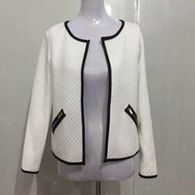 Women Open Stitch Coat Jacket Long Sleeve Casual Short Cardigan Zipper Pockets Slim Suit Outerwears Tops