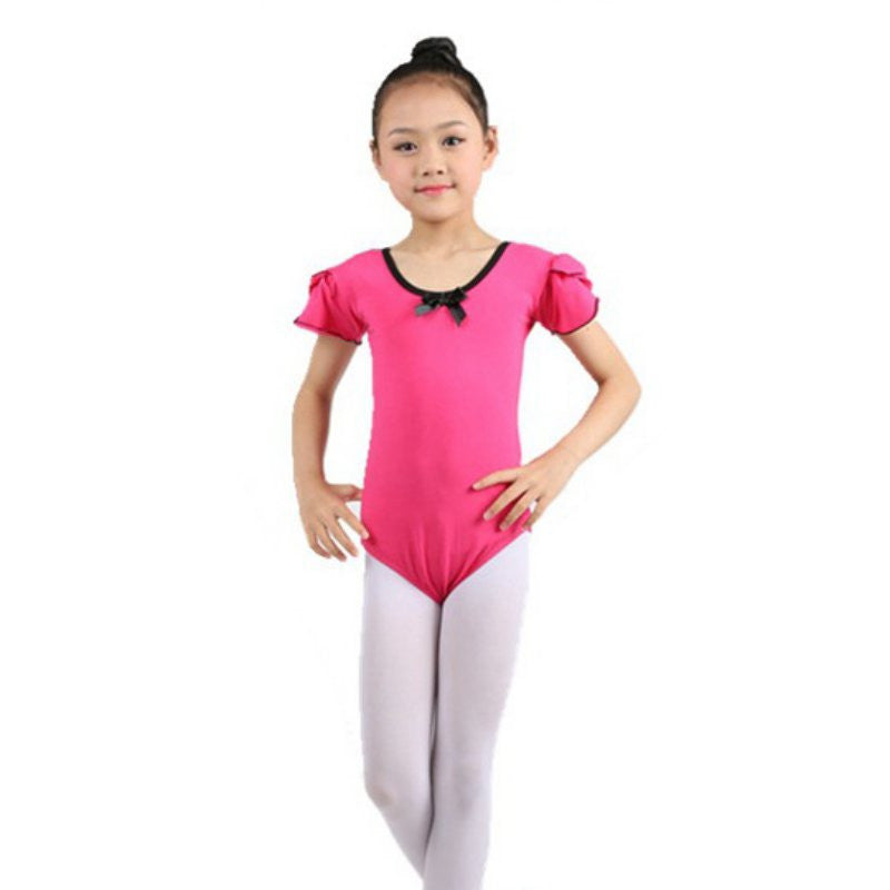 Girls Vestidos Children Short Sleeve Dance Clothing Ballet Dress Kids Ethnic Clothes Costumes LY5