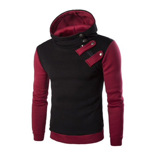 Hoodies Men Sudaderas Hombre Hip Hop Mens Brand Hoodie Hedging Oblique Zipper Sweatshirt Suit Slim Fit Men Hoody XXL