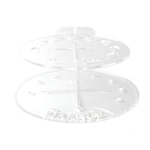 Beautiful Round Makeup Brushes Drying Holder Acrylic Portable Dry Brush Bracket Exquisite Beauty Tools