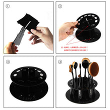 Beautiful Round Makeup Brushes Drying Holder Acrylic Portable Dry Brush Bracket Exquisite Beauty Tools
