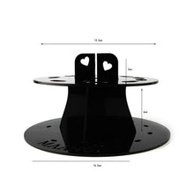 Beautiful Round Makeup Brushes Drying Holder Acrylic Portable Dry Brush Bracket Exquisite Beauty Tools