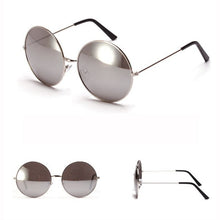 Overd Round Sunglasses Women Mirrored Lens Metal Frame Eyewear Sun Glasses Brand Designer Oculos Feminino