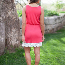 Women Ladies Sleeveless Vest Tank Mini Dress Tunic Lace Sundress LE2