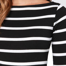 Women Bodycon Wrap Women's  Dresses Clothing Casual Striped Slimming Dress