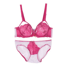 Lace Bra set Vintage Cutout Breasted Adjustable Skin-friendly Underwear Bra and Brief Set