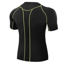 Men T Shirts Tops Tights Fitness Base Layer Tops Short Sleeve O-Neck Compression T Shirts