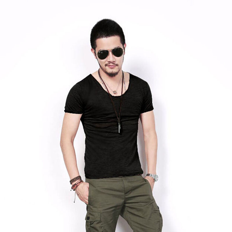 Men's tops v-neck t shirts shorts Sleeve impressive Style Casual T-shirt 5 Color Y4