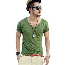 Men's tops v-neck t shirts shorts Sleeve impressive Style Casual T-shirt 5 Color Y4