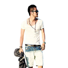 Men's tops v-neck t shirts shorts Sleeve impressive Style Casual T-shirt 5 Color Y4