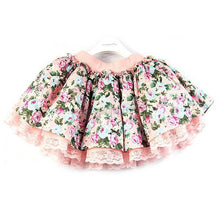 Children Kids Girls Floral Lace Tutu Skirts Baby Flower Princess Party Mini Skirt