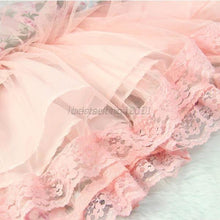 Children Kids Girls Floral Lace Tutu Skirts Baby Flower Princess Party Mini Skirt