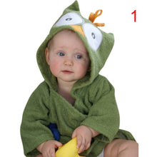 Cotton Hooded Animal Baby Bath Robe Cartoon Warm Towel Character Kids Bathrobe Infant Towels