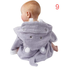 Cotton Hooded Animal Baby Bath Robe Cartoon Warm Towel Character Kids Bathrobe Infant Towels