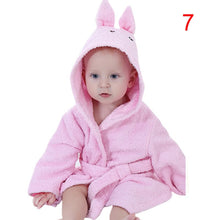 Cotton Hooded Animal Baby Bath Robe Cartoon Warm Towel Character Kids Bathrobe Infant Towels