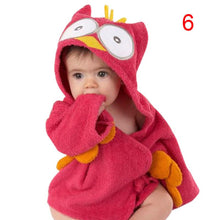 Cotton Hooded Animal Baby Bath Robe Cartoon Warm Towel Character Kids Bathrobe Infant Towels