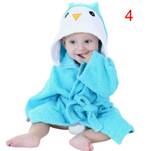 Cotton Hooded Animal Baby Bath Robe Cartoon Warm Towel Character Kids Bathrobe Infant Towels