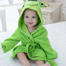 Cotton Hooded Animal Baby Bath Robe Cartoon Warm Towel Character Kids Bathrobe Infant Towels