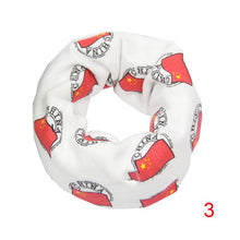 Kids Baby Girls Boys Flag Star Cute Scarf O Ring Collars Toddler Children Accessories Bibs