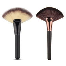 Pro Fan Shape Blush Make Up Brushes Tool Face Powder Soft Foundation Blending Cosmetic Brusher Pincel Maquiagem