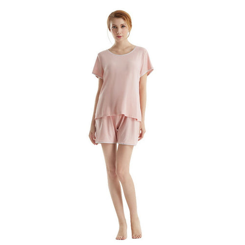 Soft Bamboo Jersey Light Weight Tee and Shorts Pajama Sets
