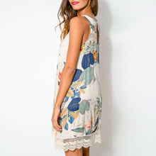 Women Crewneck Chiffon Dress Short Mini Party Beach Dresses Vestidos