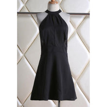 Women  Backless Sexy Dress White and Black Lace Sleeveless Dresses Slim Casual Short Dress
