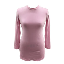 Women Long Sleeve Bodycon Side Slit T Shirt Party Mini Dress Evening Party Lady