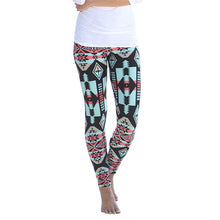 Women Plus  Tribal Aztec Printed Leggings 9 Colors Long Soft