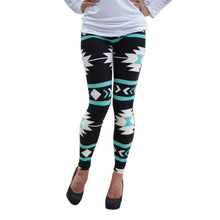 Women Plus  Tribal Aztec Printed Leggings 9 Colors Long Soft