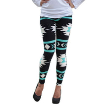 Women Plus  Tribal Aztec Printed Leggings 9 Colors Long Soft
