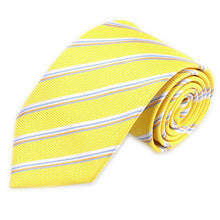 est Classic Stripes Skinny Jacquard Woven Silk Men's Tie Necktie Wedding Party P16