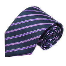 est Classic Stripes Skinny Jacquard Woven Silk Men's Tie Necktie Wedding Party P16