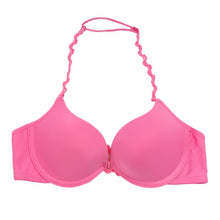 Sexy Women Front Closure Push Up Bra Seamless Underwear Halter-Neck Invisible Bras