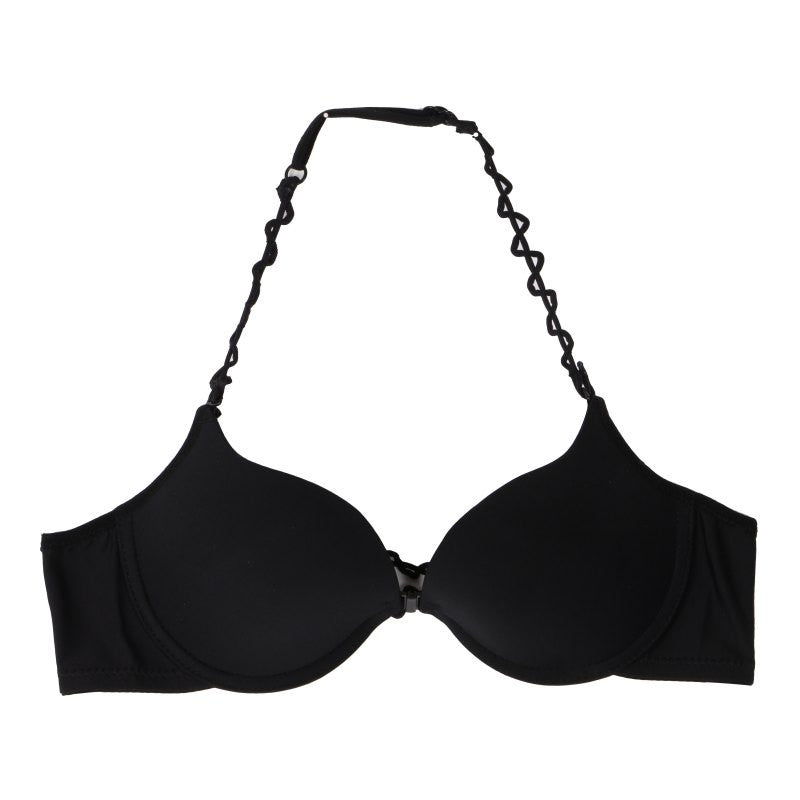 Sexy Women Front Closure Push Up Bra Seamless Underwear Halter-Neck Invisible Bras