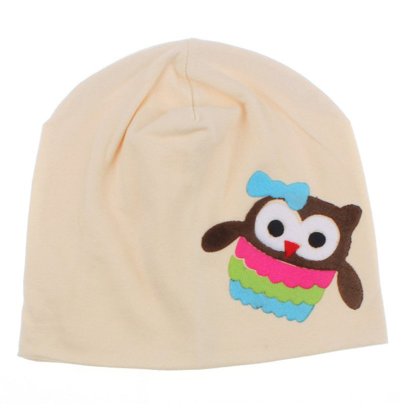 Baby Hats Infant Girls Boys Cotton Beanies Owl Stretch Kids Caps 12 Colors