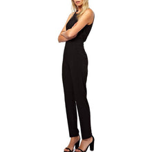 Elegant Women's Rompers Jumpsuit Casual Solid Bodysuit Sleeveless Crew Neck Long Playsuits Plus