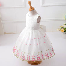 Lace Vest Girl Dress Baby Girl Princess Dress 3-12 Age Chlidren Clothes Kids Party Costume Ball Gown White PY2