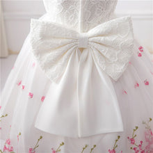 Lace Vest Girl Dress Baby Girl Princess Dress 3-12 Age Chlidren Clothes Kids Party Costume Ball Gown White PY2