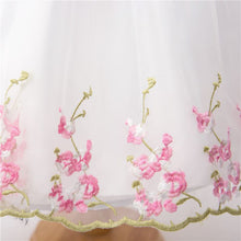 Lace Vest Girl Dress Baby Girl Princess Dress 3-12 Age Chlidren Clothes Kids Party Costume Ball Gown White PY2