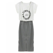 Style Women's  Sexy Striped Dress Casual Long OL Formal Dresses
