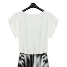 Style Women's  Sexy Striped Dress Casual Long OL Formal Dresses
