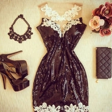 Women's Bodycon Casual Party Cocktail Lace Short Mini Dress