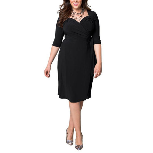 Women's Overd Dress Long Sleeve Dress Cocktail Party Dress Plus