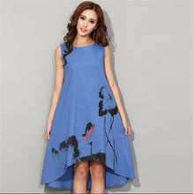 women novelty asymmetrical chiffon dresses,sleeveless irregular casual dress, girl flower print dress vestidos Y4
