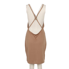 Super Sexy Backless Package Hip Bandage Dress Low-Cut Deep V-neck Tight Harness Nightclub Party Dress Bodycon