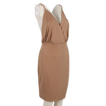 Super Sexy Backless Package Hip Bandage Dress Low-Cut Deep V-neck Tight Harness Nightclub Party Dress Bodycon