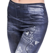 Women  Classic Stretchy Slim Leggings Sexy imitation Jean Skinny Jeggings Skinny Pants